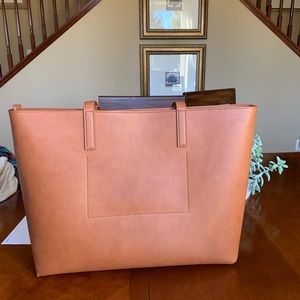 J. Crew Tote Leather Brown Bag